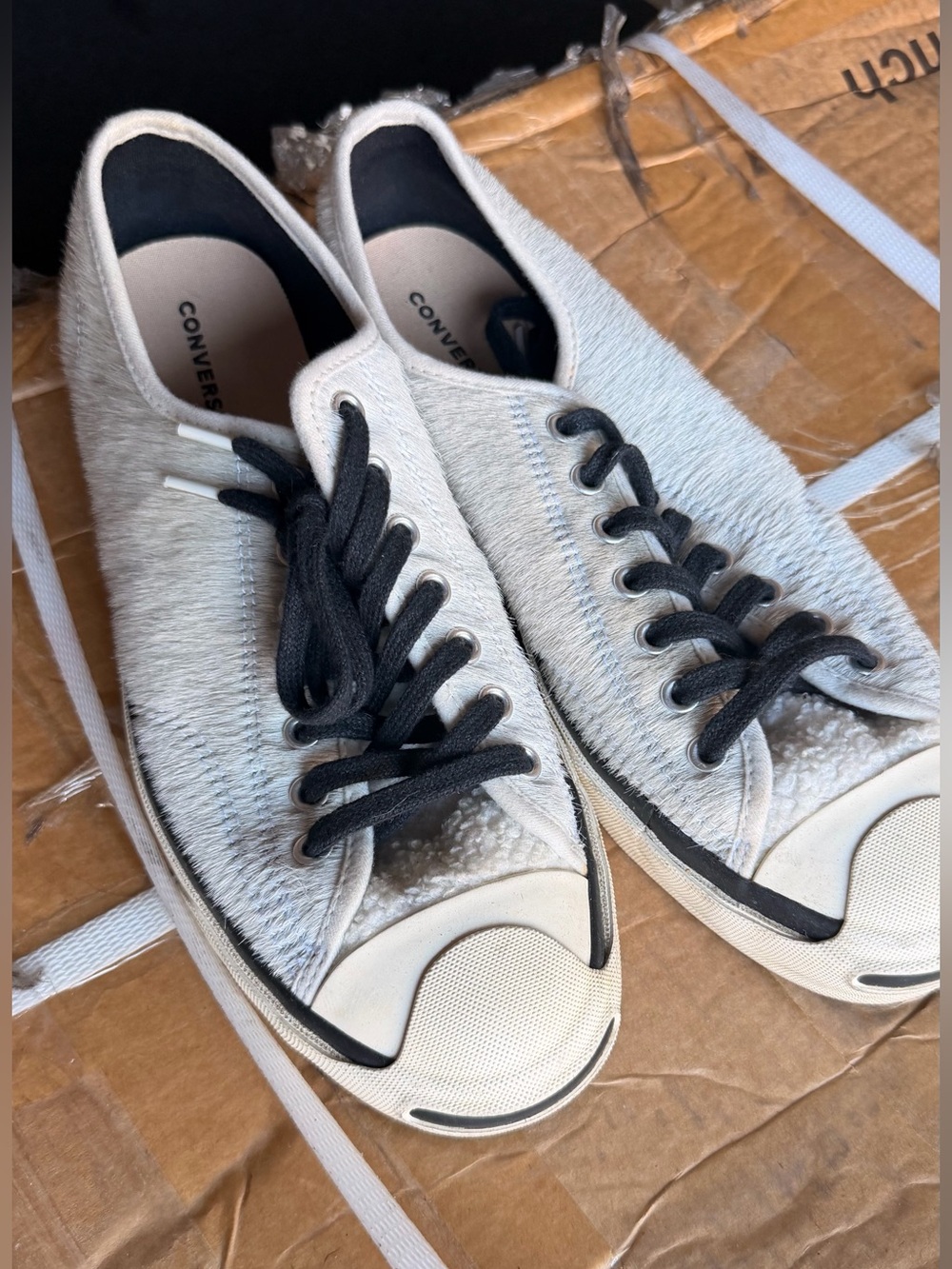 Converse x Clot Jack Purcell Low Ox Panda Size 8.5 Mens White Black Shoes